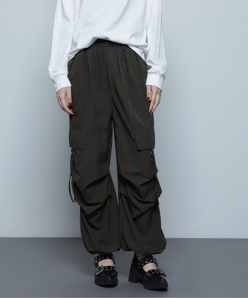 【セール】ボリュームタックカーゴパンツ（カーゴパンツ）｜ROSE BUD（ローズバッド）