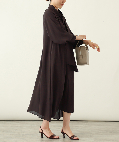 VERMEIL par iena  2wayボウタイワンピース　ネイビー　長袖 追加》2wayボウタイワンピース（ワンピース）｜VERMEIL par iena