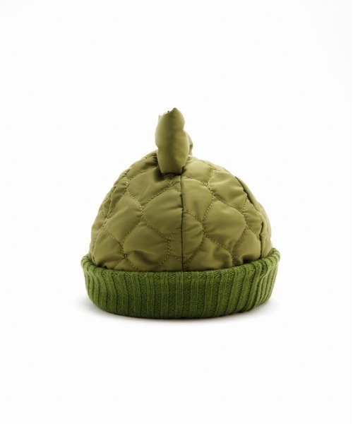 Casselini（キャセリーニ）の「Casselini(キャセリーニ)キルティングリボンワッチ（ニットキャップ/ビーニー・レディース・カーキ/ブラック/グレー・FREE）」の5枚目の写真