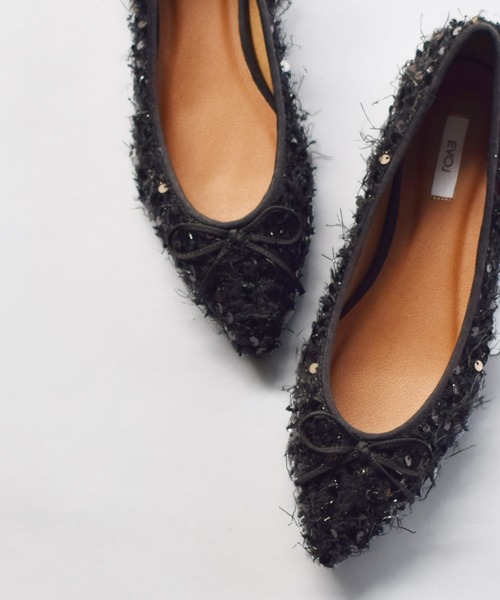 【セール】スパンコールバレエシューズ（バレエシューズ）｜EVOL（イーボル） 6,732円