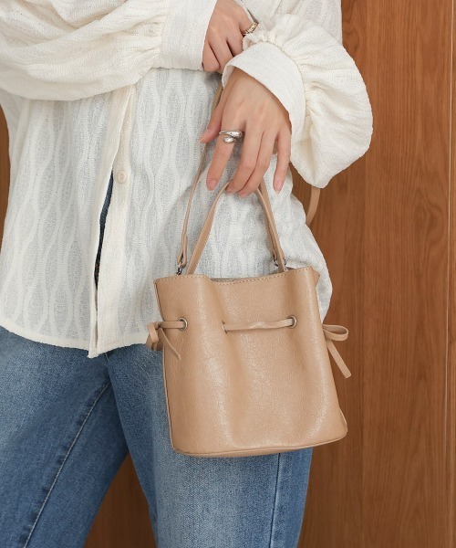 Bab（バブ）の「サイドリボン2WAYバッグ（ショルダーバッグ・レディース・ブラウン/ベージュ/ブラック・ONESIZE）」の8枚目の写真