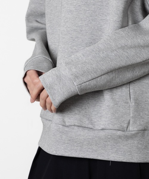 ATTACHMENT(アタッチメント)の「CO/PE ダブルニット プルオーバー / CO/PE DOUBLE KNIT PULLOVER(スウェット・メンズ・ブラック/ライトブラウン/グレー・3/2/1)」の12枚目の写真