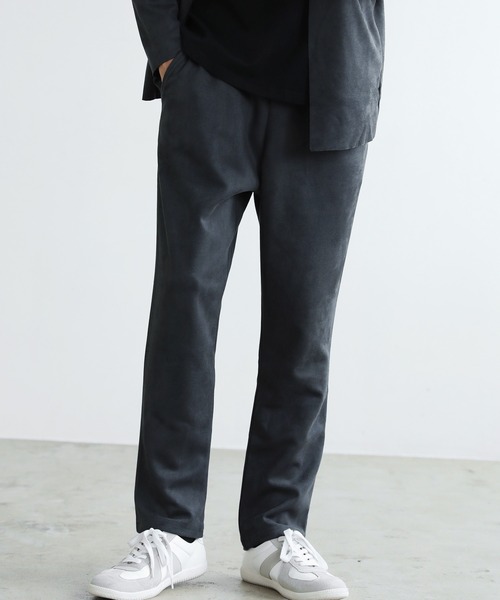 セール】【セットアップ2点セット】ピーチスキンポンチ ノーカラー