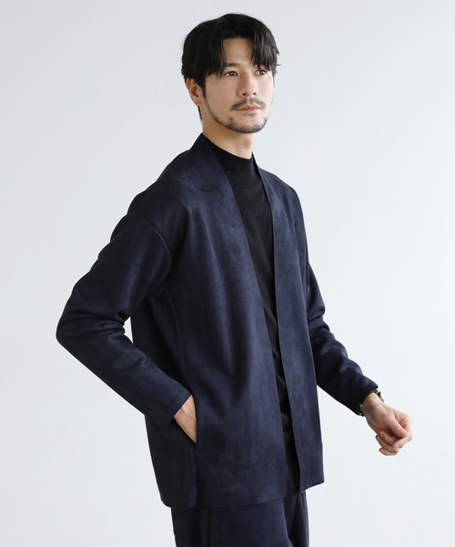 セール】【セットアップ2点セット】ピーチスキンポンチ ノーカラー