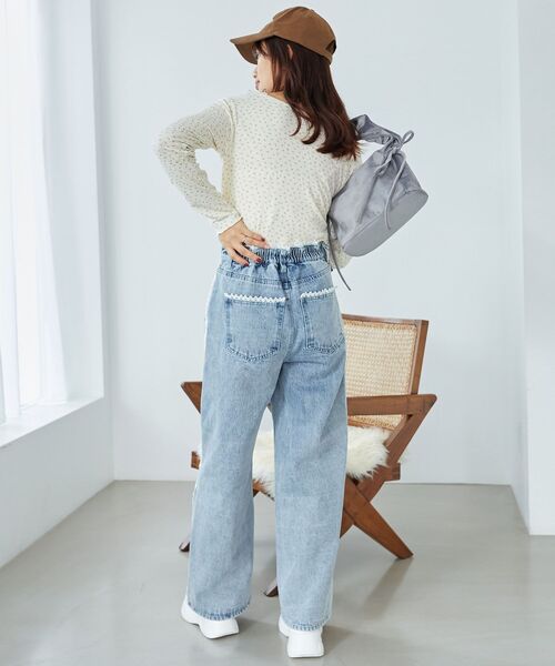 MAJESTIC LEGON(マジェスティックレゴン)の「フロントギャザーフリルトップス(Tシャツ/カットソー・レディース・ブラック/グレー/ホワイト系その他2・MEDIUM)」の21枚目の写真
