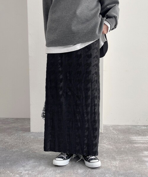 fredy emue（フレディエミュ）の「カットコールタイトスカート（スカート・レディース・ホワイト系その他/ベージュ/ブラック/ブラック系その他・38）」の5枚目の写真