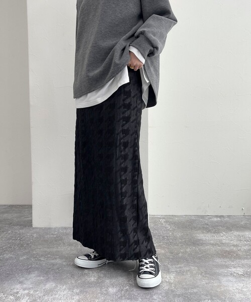 fredy emue（フレディエミュ）の「カットコールタイトスカート（スカート・レディース・ホワイト系その他/ベージュ/ブラック/ブラック系その他・38）」の6枚目の写真