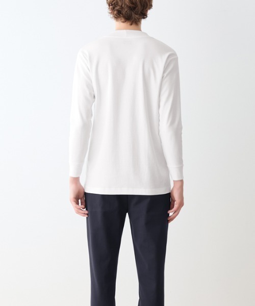 BODY WILD（ボディーワイルド）の「BODY WILD/ボディワイルド クルーネックロングスリーブ ジャケットプラス 後ろ襟高め（Tシャツ/カットソー・メンズ・ホワイト/ブラック/ブラウン系その他・MEDIUM/LARGE）」の6枚目の写真