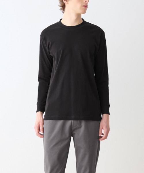 BODY WILD（ボディーワイルド）の「BODY WILD/ボディワイルド クルーネックロングスリーブ ジャケットプラス 後ろ襟高め（Tシャツ/カットソー・メンズ・ホワイト/ブラック/ブラウン系その他・MEDIUM/LARGE）」の13枚目の写真