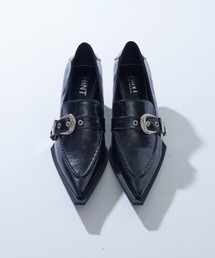 WHO'S WHO gallery | 【HiNT/ヒント】ベルト付きポイントテッドトゥーローファー(ローファー)