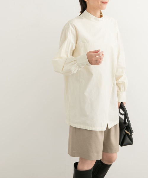 URBAN RESEARCH DOORS（アーバンリサーチドアーズ）の「ラップデザインシャツ（シャツ/ブラウス・レディース・ミント/アイボリー・MEDIUM）」の14枚目の写真