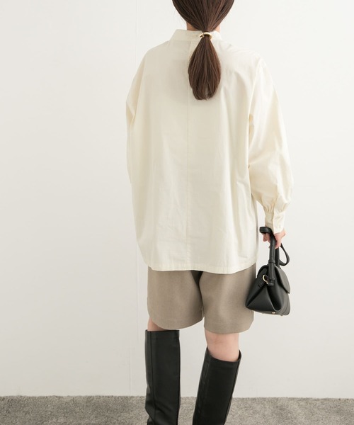 URBAN RESEARCH DOORS（アーバンリサーチドアーズ）の「ラップデザインシャツ（シャツ/ブラウス・レディース・ミント/アイボリー・MEDIUM）」の15枚目の写真