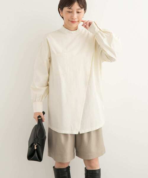 URBAN RESEARCH DOORS（アーバンリサーチドアーズ）の「ラップデザインシャツ（シャツ/ブラウス・レディース・ミント/アイボリー・MEDIUM）」の17枚目の写真