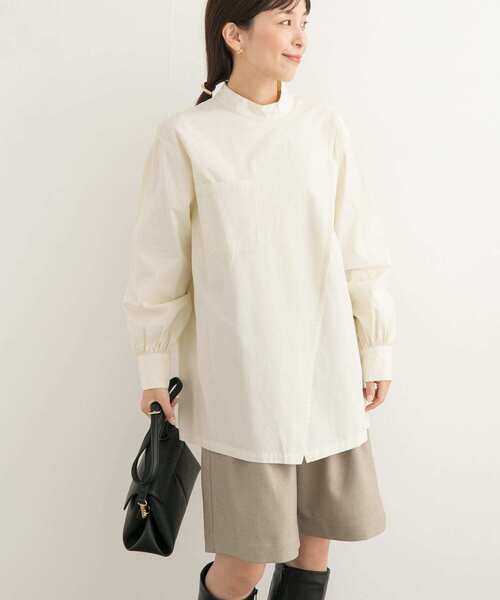 URBAN RESEARCH DOORS（アーバンリサーチドアーズ）の「ラップデザインシャツ（シャツ/ブラウス・レディース・ミント/アイボリー・MEDIUM）」の19枚目の写真