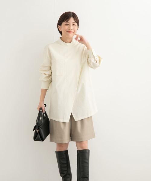 URBAN RESEARCH DOORS（アーバンリサーチドアーズ）の「ラップデザインシャツ（シャツ/ブラウス・レディース・ミント/アイボリー・MEDIUM）」の21枚目の写真