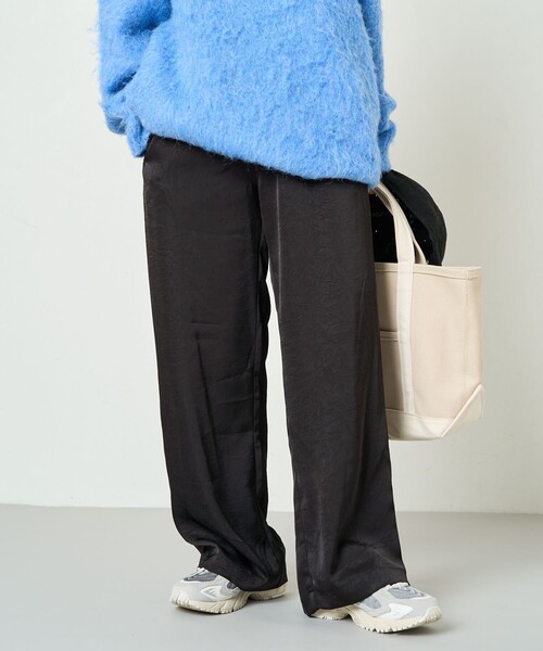 FREAK'S STORE パンツ 限定展開 クラシック サテン ストレート