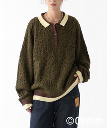 OWNth | 透かしレイヤードポロニット(ニット/セーター)