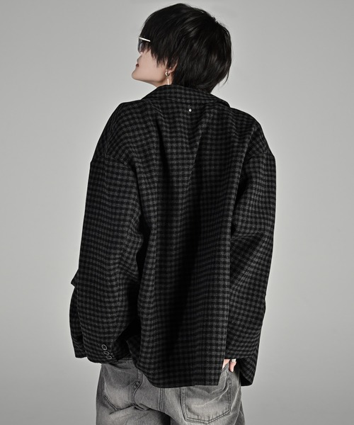 セール】TR w cloth loose tailored double jacket / TRダブルクロス