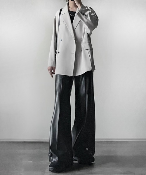 TR w cloth loose tailored double jacket / TRダブルクロス