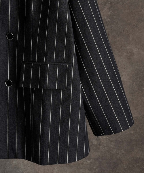 TR w cloth loose tailored double jacket / TRダブルクロス