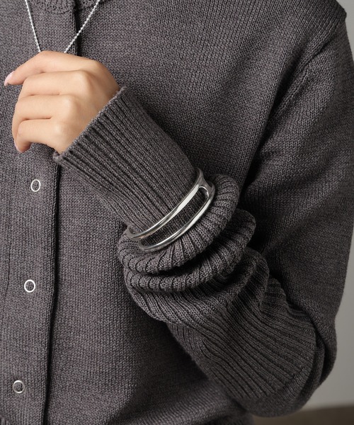 ROOPTOKYO(ループトウキョウ)の「OKUOKU 0909/オクオク バングル デザインバングル メンズ レディース(バングル/リストバンド・レディース・シルバー系1/シルバー系3/シルバー系2/シルバー系4・FREE)」の2枚目の写真