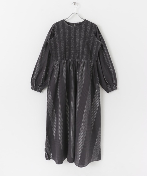 URBAN RESEARCH Sonny Label（アーバンリサーチサニーレーベル）の「シャーリングシャイニーチェックワンピース（ワンピース・レディース・ベージュ系その他/ブラック系その他・FREE）」の20枚目の写真