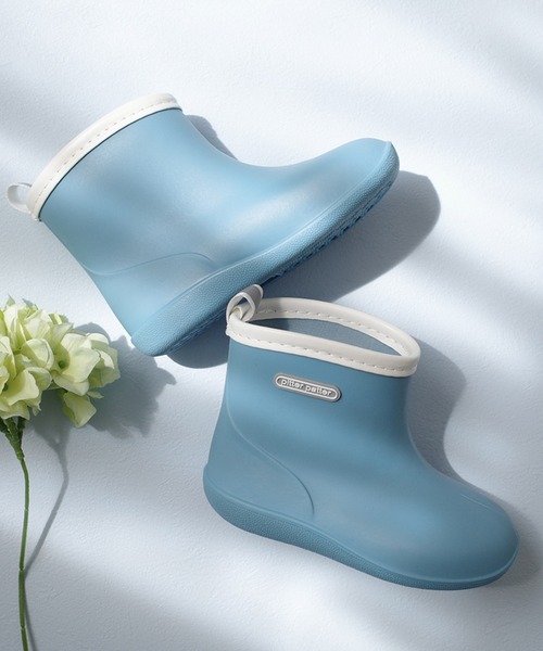 AmiAmi（アミアミ）の「雨晴れ兼用 キッズショート レインブーツ/レインシューズ 長靴（レインシューズ・キッズ・ブルー/ピンク/ミント/ラベンダー・L/M/S）」の3枚目の写真