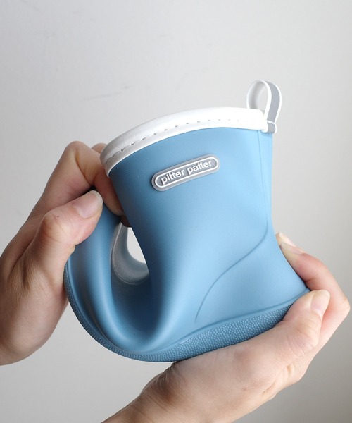 AmiAmi（アミアミ）の「雨晴れ兼用 キッズショート レインブーツ/レインシューズ 長靴（レインシューズ・キッズ・ブルー/ピンク/ミント/ラベンダー・L/M/S）」の12枚目の写真