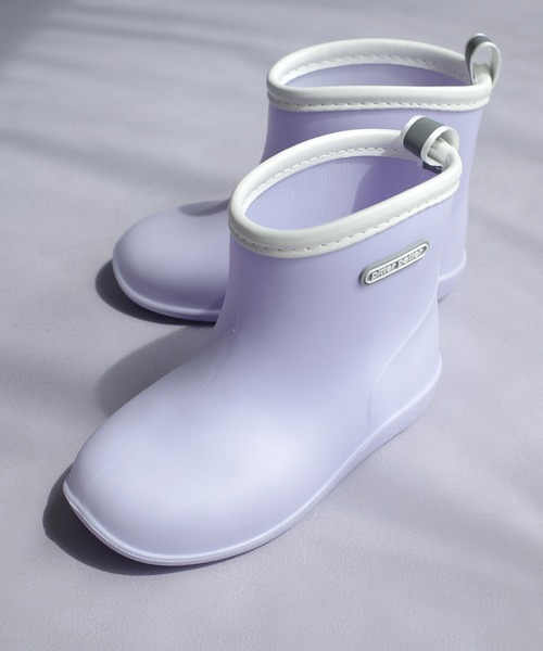 AmiAmi（アミアミ）の「雨晴れ兼用 キッズショート レインブーツ/レインシューズ 長靴（レインシューズ・キッズ・ブルー/ピンク/ミント/ラベンダー・L/M/S）」の10枚目の写真