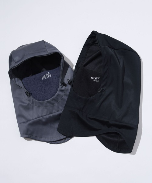 2-10B32 【AWESOME LIFE】HOOD WARMER 2LAYER NYRON TYPE フードウォーマー 2レイヤーナイロンタイプ バラクラバ（ネックウォーマー/スヌード）｜CALIFORNIA OUTFITTERS（カリフォルニア アウトフィッターズ）