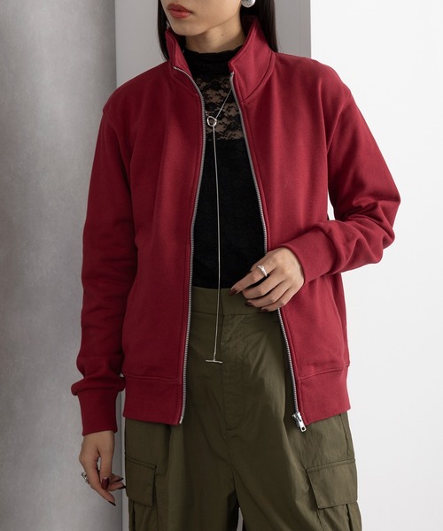 セール】【Printstar】スタンドカラー フルジップ ドライバーズ