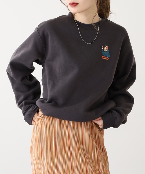 FUNALIVE（ファンアライブ）の「アメカジ裏起毛トレーナー（スウェット・メンズ・杢グレー/モカ/ネイビー/スミクロ/ブルーパープル/ライトブラック/ホワイト/ダークグリーン/ホワイト系その他/サックスブルー系/パープル系その他/ブラック/ネイビー系2/ブラック系その他/ホワイト系その他2/ブラック系その他3/ホワイト系その他3/ネイビー系1/グレイッシュベージュ/グレー系その他/ブラック系その他2/グリーン系その他/バーガンディー/グリーン系その他2/ホワイト系その他4/ブラック系その他5/ブラック系その他4/ダークグリーン系1/ブラック系1/ブラック系その他6/ホワイト系その他5/ダークグリーン系2/ホワイト系その他6/ネイビー系3/ブラック系その他7/グレー系その他2・M/LL/L）」の19枚目の写真