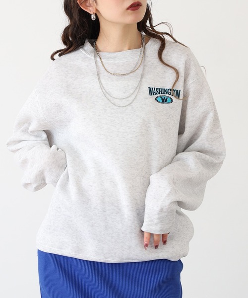 FUNALIVE（ファンアライブ）の「アメカジ裏起毛トレーナー（スウェット・メンズ・杢グレー/モカ/ネイビー/スミクロ/ブルーパープル/ライトブラック/ホワイト/ダークグリーン/ホワイト系その他/サックスブルー系/パープル系その他/ブラック/ネイビー系2/ブラック系その他/ホワイト系その他2/ブラック系その他3/ホワイト系その他3/ネイビー系1/グレイッシュベージュ/グレー系その他/ブラック系その他2/グリーン系その他/バーガンディー/グリーン系その他2/ホワイト系その他4/ブラック系その他5/ブラック系その他4/ダークグリーン系1/ブラック系1/ブラック系その他6/ホワイト系その他5/ダークグリーン系2/ホワイト系その他6/ネイビー系3/ブラック系その他7/グレー系その他2・M/LL/L）」の4枚目の写真