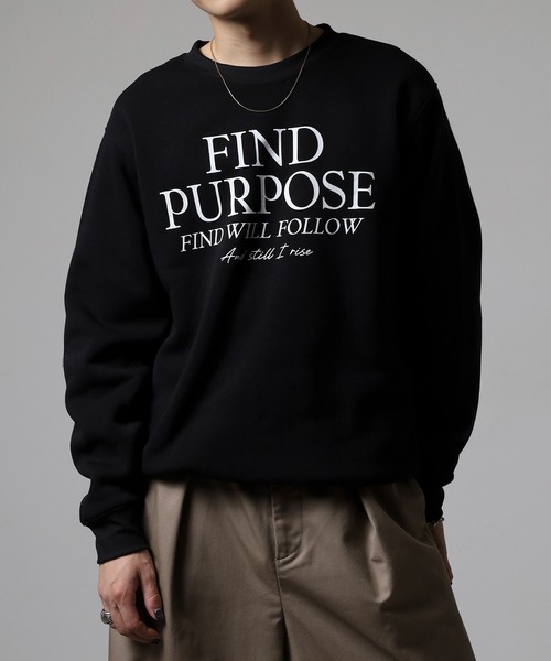 FUNALIVE（ファンアライブ）の「アメカジ裏起毛トレーナー（スウェット・メンズ・杢グレー/モカ/ネイビー/スミクロ/ブルーパープル/ライトブラック/ホワイト/ダークグリーン/ホワイト系その他/サックスブルー系/パープル系その他/ブラック/ネイビー系2/ブラック系その他/ホワイト系その他2/ブラック系その他3/ホワイト系その他3/ネイビー系1/グレイッシュベージュ/グレー系その他/ブラック系その他2/グリーン系その他/バーガンディー/グリーン系その他2/ホワイト系その他4/ブラック系その他5/ブラック系その他4/ダークグリーン系1/ブラック系1/ブラック系その他6/ホワイト系その他5/ダークグリーン系2/ホワイト系その他6/ネイビー系3/ブラック系その他7/グレー系その他2・M/LL/L）」の14枚目の写真