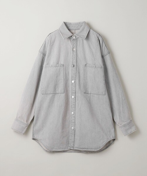 ASTRAET（アストラット）の「＜ASTRAET＞11.5oz デニム 2ポケットシャツ UNISEX（シャツ/ブラウス・レディース・コバルトブルー/ライトグレー・FREE）」の2枚目の写真
