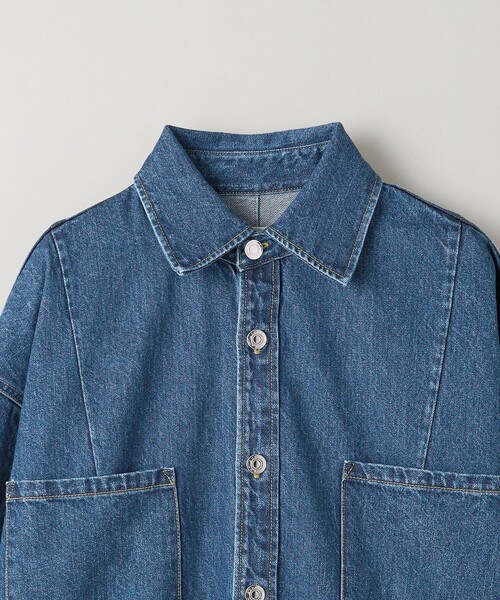 ASTRAET（アストラット）の「＜ASTRAET＞11.5oz デニム 2ポケットシャツ UNISEX（シャツ/ブラウス・レディース・コバルトブルー/ライトグレー・FREE）」の18枚目の写真
