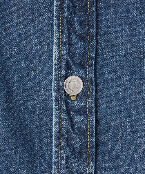 ASTRAET（アストラット）の「＜ASTRAET＞11.5oz デニム 2ポケットシャツ UNISEX（シャツ/ブラウス・レディース・コバルトブルー/ライトグレー・FREE）」の20枚目の写真