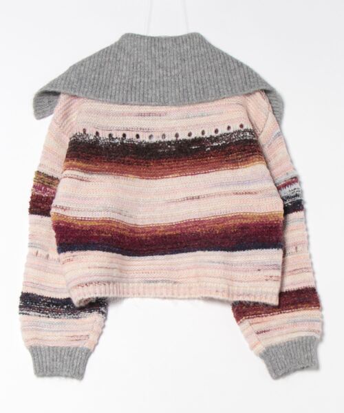 SANSeLF（サンセルフ）の「セーラーカラーボーダージップアップニット【SANSeLF】 sanw24a065（ニット/セーター・レディース・マルチ・FREE）」の10枚目の写真