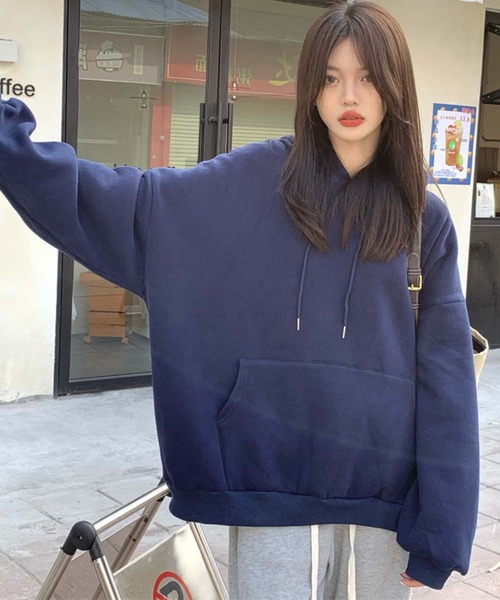 dimmoire ディムモアールハイネック 裏起毛 BIG パーカー dimmoire ディムモアールハイネック 裏起毛 BIG パーカー