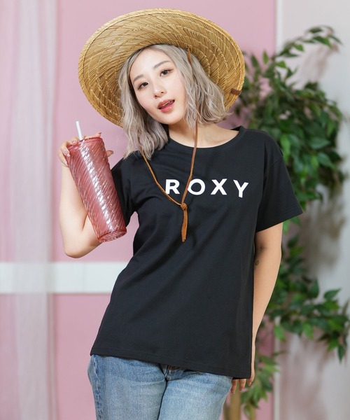 ROXY（ロキシー）の「ROXY/ロキシー シンプルロゴTシャツ RST251098（Tシャツ/カットソー・レディース・ブラック/ホワイト・L/M/S）」の8枚目の写真