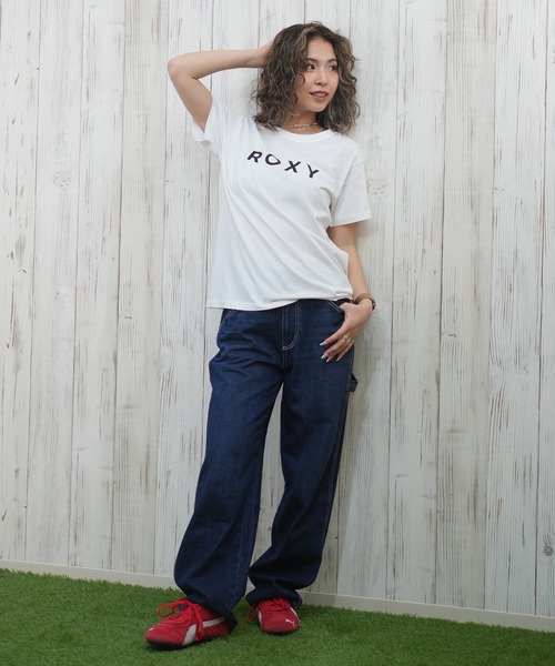 ROXY（ロキシー）の「ROXY/ロキシー シンプルロゴTシャツ RST251098（Tシャツ/カットソー・レディース・ブラック/ホワイト・L/M/S）」の16枚目の写真