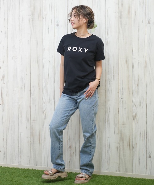 ROXY（ロキシー）の「ROXY/ロキシー シンプルロゴTシャツ RST251098（Tシャツ/カットソー・レディース・ブラック/ホワイト・L/M/S）」の18枚目の写真