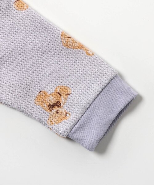 apres les cours(アプレレクール)の「【WEB限定】ワッフルバラエティカバーオール(ロンパース・キッズ・サックスブルー/アイボリー/オフホワイト/クリーム・80/60/70)」の7枚目の写真