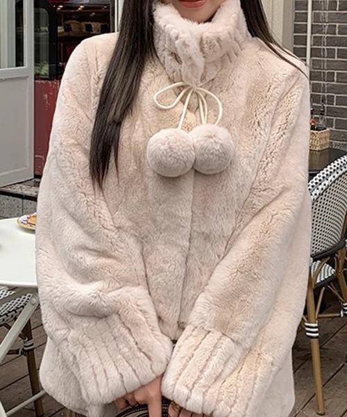 gossip!ロサンゼルス(ゴシップロサンゼルス)の「YUGA ルーズシルエットジャケット(ブルゾン・レディース・カーキ/オフホワイト・L/M)」の19枚目の写真