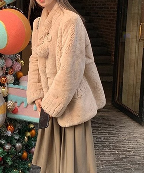 gossip!ロサンゼルス(ゴシップロサンゼルス)の「YUGA ルーズシルエットジャケット(ブルゾン・レディース・カーキ/オフホワイト・L/M)」の12枚目の写真