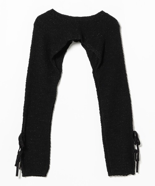 Ray BEAMS(レイビームス)の「ラメ MIX リボン アーム ボレロ(カーディガン/ボレロ・レディース・ブラック/レッド・ONE SIZE)」の13枚目の写真