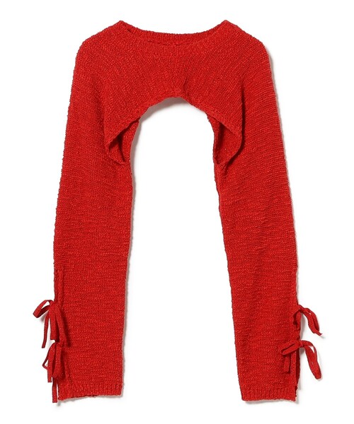 Ray BEAMS(レイビームス)の「ラメ MIX リボン アーム ボレロ(カーディガン/ボレロ・レディース・ブラック/レッド・ONE SIZE)」の15枚目の写真