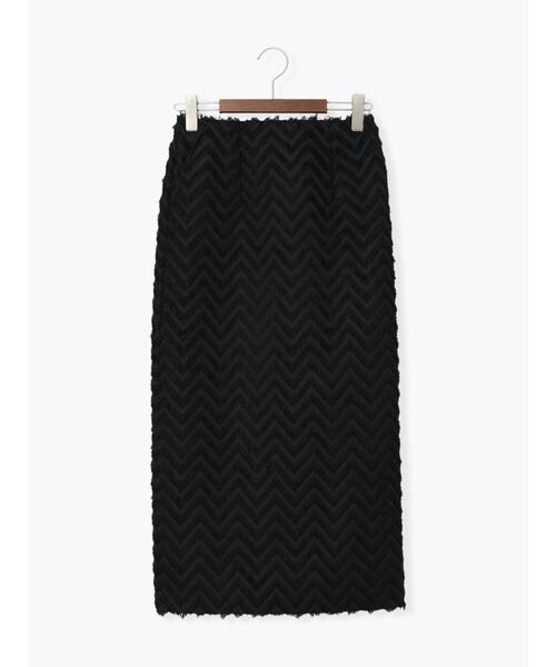 Te chichi（テチチ）の「フリンジジャカードボンディングスカート（セットアップ可）（スカート・レディース・オフホワイト/ブラック・M/S）」の14枚目の写真