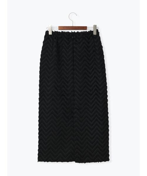 Te chichi（テチチ）の「フリンジジャカードボンディングスカート（セットアップ可）（スカート・レディース・オフホワイト/ブラック・M/S）」の15枚目の写真