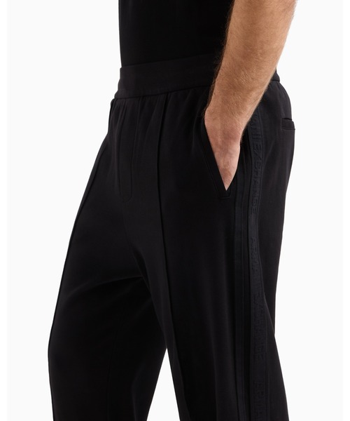 ARMANI EXCHANGE（アルマーニエクスチェンジ）の「【A|X アルマーニ エクスチェンジ】ロゴテープ スウェットジョガーパンツ（スウェットパンツ・メンズ・ブラック/ホワイト・LARGE/MEDIUM/SMALL/X-LARGE/X-SMALL）」の9枚目の写真